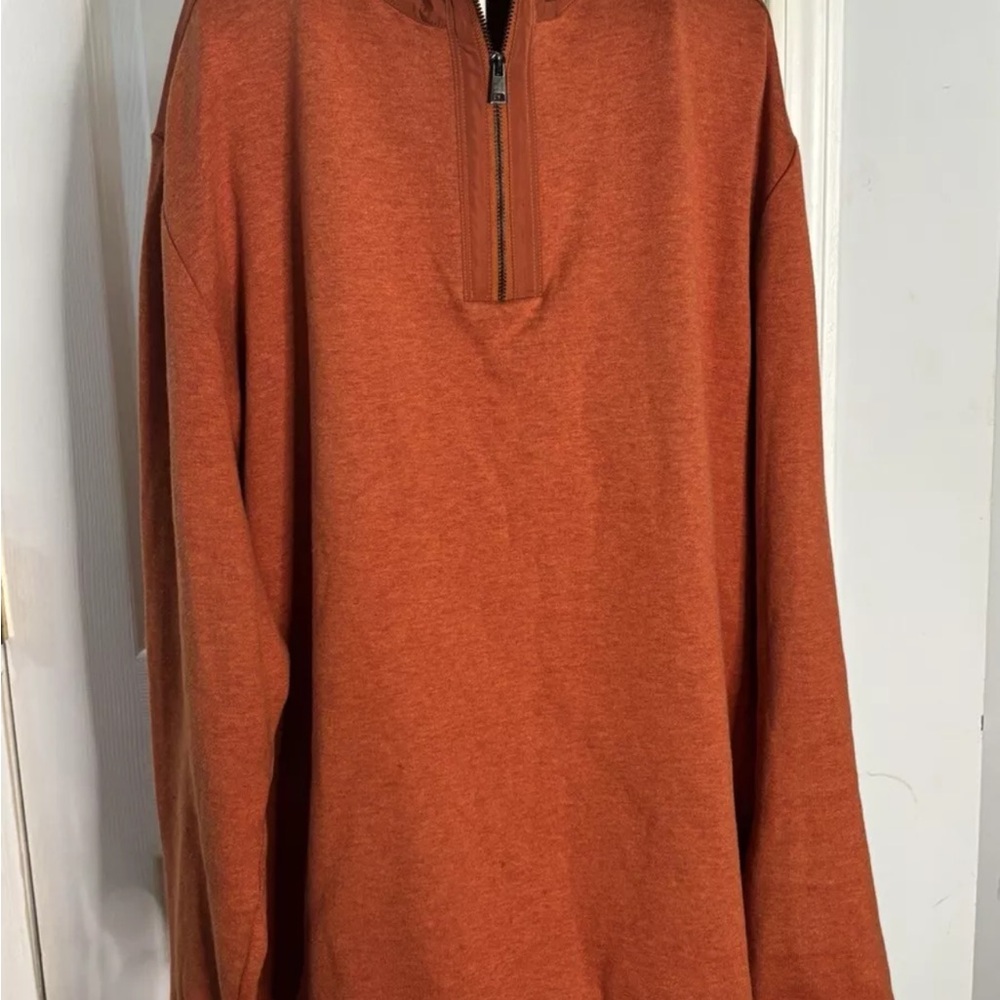 Bugatchi Sweater Mens XL 1/4 Zip Pullover Mock Neck Long Sleeve $158 #881